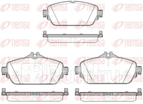 1592.08 - Колодки тормозные дисковые передние (REMSA) Mercedes W205 (2014-2020) для Mercedes W205 (2014-2021), REMSA, 1592.08