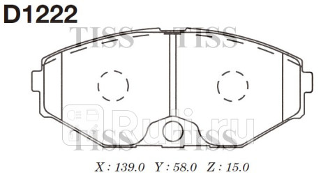 D1222 - Колодки тормозные дисковые передние (MK KASHIYAMA) Nissan Maxima A33 (1999-2006) для Nissan Maxima A33 (1999-2006), MK KASHIYAMA, D1222