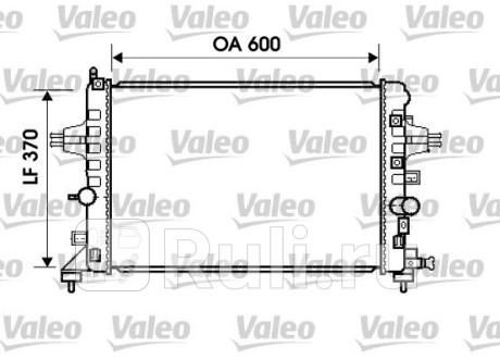 734382 - Радиатор охлаждения (VALEO) Opel Astra H (2004-2014) для Opel Astra H (2004-2014), VALEO, 734382