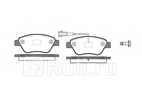 0858.11 - Колодки тормозные дисковые передние (REMSA) Fiat Panda (2003-2012) для Fiat Panda (2003-2012), REMSA, 0858.11