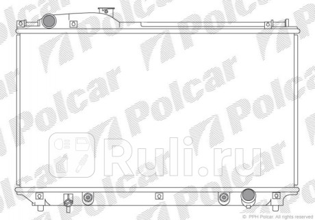 804208-1 - Радиатор охлаждения (Polcar) Lexus LS 430 (2000-2006) (2000-2006) для Lexus LS 430 (2000-2006), Polcar, 804208-1