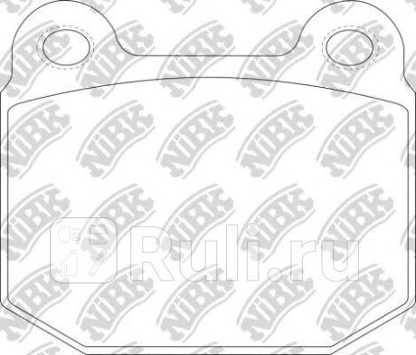 PN0226S - Колодки тормозные дисковые задние (NIBK) Subaru Forester SJ (2012-2018) для Subaru Forester SJ (2012-2018), NIBK, PN0226S