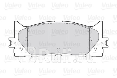 301890 - Колодки тормозные дисковые передние (VALEO) Toyota Camry 40 рестайлинг (2009-2011) для Toyota Camry V40 (2009-2011) рестайлинг, VALEO, 301890