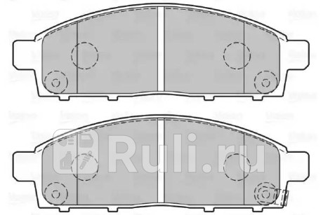 301893 - Колодки тормозные дисковые передние (VALEO) Fiat Fullback (2016-2019) для Fiat Fullback (2016-2020), VALEO, 301893