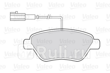 301426 - Колодки тормозные дисковые передние (VALEO) Fiat 500 (2007-2021) для Fiat 500 (2007-2021), VALEO, 301426
