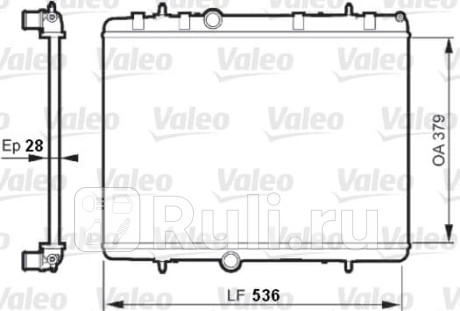 735608 - Радиатор охлаждения (VALEO) Citroen C4 (2004-2011) для Citroen C4 (2004-2011), VALEO, 735608