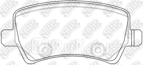 PN0463 - Колодки тормозные дисковые задние (NIBK) Range Rover Evoque (2011-2018) для Range Rover Evoque (2011-2018), NIBK, PN0463