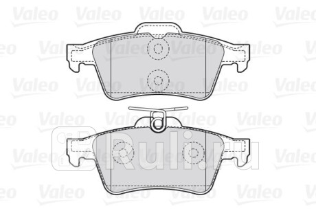301783 - Колодки тормозные дисковые задние (VALEO) Ford C MAX (2003-2007) для Ford C-MAX (2003-2007), VALEO, 301783