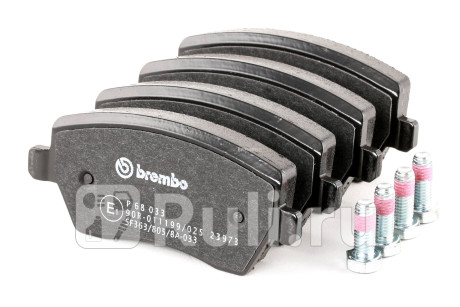 P 68 033 - Колодки тормозные дисковые передние (BREMBO) Lada Largus (2012-2021) для Lada Largus (2012-2021), BREMBO, P 68 033