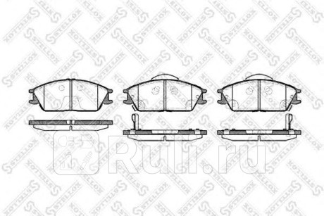 235 022B-SX - Колодки тормозные дисковые передние (STELLOX) Hyundai Getz (2002-2005) для Hyundai Getz (2002-2005), STELLOX, 235 022B-SX