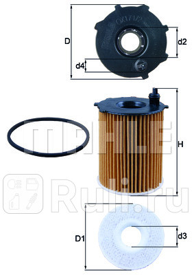 OX171/2D - Фильтр масляный (KNECHT) Ford EcoSport (2014-2018) для Ford EcoSport (2014-2018), KNECHT, OX171/2D