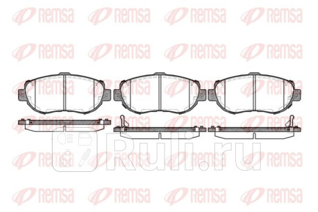 0456.02 - Колодки тормозные дисковые передние (REMSA) Toyota Celsior (2000-2006) для Toyota Celsior (2000-2006), REMSA, 0456.02