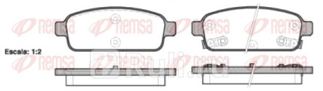 1432.02 - Колодки тормозные дисковые задние (REMSA) Opel Zafira C (2011-2016) для Opel Zafira C (2011-2016), REMSA, 1432.02