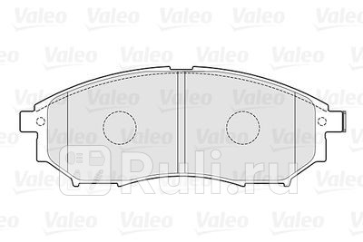 301337 - Колодки тормозные дисковые передние (VALEO) Nissan NP300 (2008-2015) для Nissan NP300 (2008-2015), VALEO, 301337