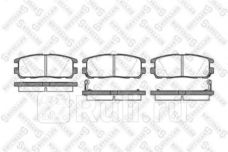 437 002B-SX - Колодки тормозные дисковые задние (STELLOX) Opel Monterey (1998-1999) для Opel Monterey (1998-1999), STELLOX, 437 002B-SX