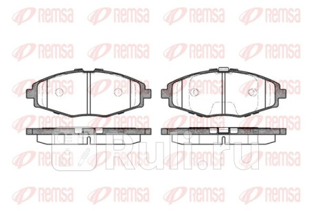 0696.00 - Колодки тормозные дисковые передние (REMSA) Daewoo Matiz (1999-2001) для Daewoo Matiz (1999-2001), REMSA, 0696.00