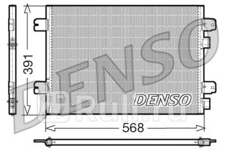 DCN23011 - Радиатор кондиционера (DENSO) Renault Megane 1 (1995-1999) для Renault Megane 1 (1995-1999), DENSO, DCN23011
