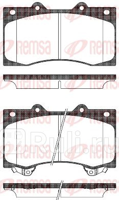 1506.02 - Колодки тормозные дисковые передние (REMSA) Nissan Patrol Y62 (2010-2016) для Nissan Patrol Y62 (2010-2016), REMSA, 1506.02