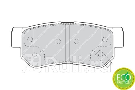 FDB1606 - Колодки тормозные дисковые задние (FERODO) Hyundai Grandeur 4 (2005-2011) для Hyundai Grandeur 4 (2005-2011), FERODO, FDB1606