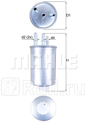 KL505 - Фильтр топливный (KNECHT) Ssangyong Kyron (2005-2015) для Ssangyong Kyron (2005-2015), KNECHT, KL505