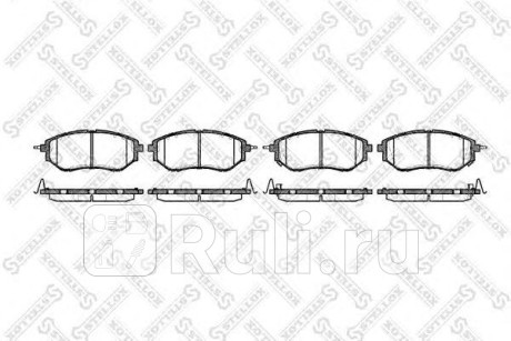 1148 002-SX - Колодки тормозные дисковые передние (STELLOX) Subaru Legacy BL/BP (2003-2009) для Subaru Legacy BL/BP (2003-2009), STELLOX, 1148 002-SX