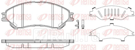 1589.02 - Колодки тормозные дисковые передние (REMSA) Suzuki SX4 (2013-2016) для Suzuki SX4 (2013-2016), REMSA, 1589.02