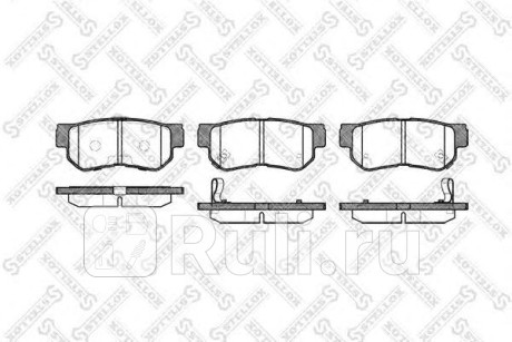 757 012B-SX - Колодки тормозные дисковые задние (STELLOX) Hyundai Grandeur 4 (2005-2011) для Hyundai Grandeur 4 (2005-2011), STELLOX, 757 012B-SX