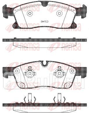 1430.10 - Колодки тормозные дисковые передние (REMSA) Mercedes X166 (2012-2016) для Mercedes X166 (2012-2016), REMSA, 1430.10