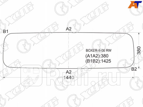 BOXER-II-06 RW - Стекло заднее (XYG) Citroen Jumper 250 (2006-2014) для Citroen Jumper 250 (2006-2014), XYG, BOXER-II-06 RW