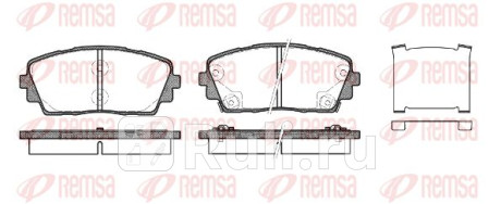1481.02 - Колодки тормозные дисковые передние (REMSA) Kia Picanto TA (2011-2017) для Kia Picanto TA (2011-2017), REMSA, 1481.02