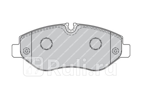 FVR1778 - Колодки тормозные дисковые передние (FERODO) Mercedes Vito W447 (2014-2020) для Mercedes Vito W447 (2014-2021), FERODO, FVR1778