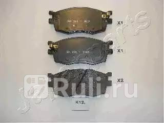 PA-K12AF - Колодки тормозные дисковые передние (JAPANPARTS) Kia Rio 2 (2005-2011) для Kia Rio 2 (2005-2011), JAPANPARTS, PA-K12AF
