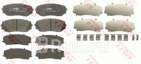 GDB3471 - Колодки тормозные дисковые передние (TRW) Mazda CX-7 ER2 (2009-2012) для Mazda CX-7 ER2 (2009-2012), TRW, GDB3471