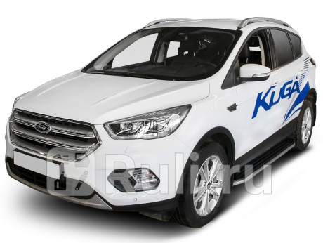 A180ALP.1804.2 - Пороги-подножки (комплект) premium (RIVAL) Ford Kuga 2 (2013-2016) для Ford Kuga 2 (2012-2016), RIVAL, A180ALP.1804.2