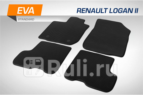 6470201 - Коврики в салон 4 шт. (AutoFlex) Renault Logan 2 рестайлинг (2018-2021) для Renault Logan 2 (2018-2021) рестайлинг, AutoFlex, 6470201