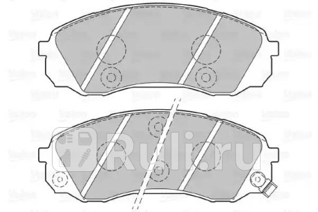 301077 - Колодки тормозные дисковые передние (VALEO) Kia Carnival 2 (2006-2014) для Kia Carnival 2 (2006-2014), VALEO, 301077
