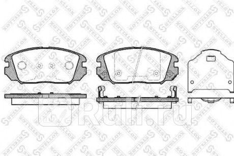 002 006-SX - Колодки тормозные дисковые передние (STELLOX) Hyundai Grandeur 4 (2005-2011) для Hyundai Grandeur 4 (2005-2011), STELLOX, 002 006-SX