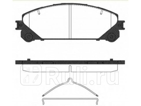 D2316 - Колодки тормозные дисковые передние (MK KASHIYAMA) Lexus RX (2015-2020) для Lexus RX (2015-2021), MK KASHIYAMA, D2316