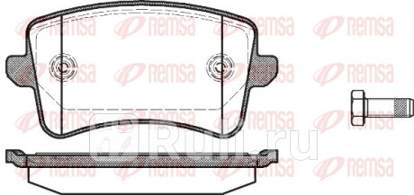 1343.00 - Колодки тормозные дисковые задние (REMSA) Audi A6 C7 (2011-2018) для Audi A6 C7 (2011-2018), REMSA, 1343.00