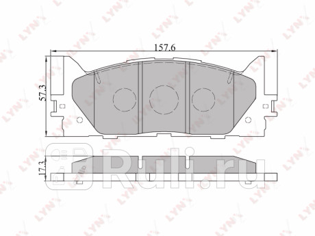 BD-7530 - Колодки тормозные дисковые передние (LYNXAUTO) Lexus ES 250 (2012-2018) для Lexus ES 250 (2012-2018), LYNXAUTO, BD-7530
