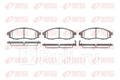 0748.02 - Колодки тормозные дисковые передние (REMSA) Nissan NP300 (2008-2015) для Nissan NP300 (2008-2015), REMSA, 0748.02