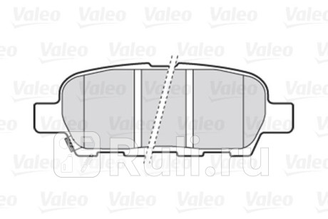 301009 - Колодки тормозные дисковые задние (VALEO) Nissan X-Trail T30 (2000-2007) для Nissan X-Trail T30 (2000-2007), VALEO, 301009