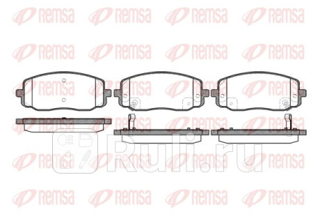 1133.02 - Колодки тормозные дисковые передние (REMSA) Kia Picanto SA (2004-2007) для Kia Picanto SA (2004-2007), REMSA, 1133.02