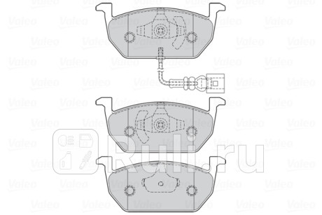 302222 - Колодки тормозные дисковые передние (VALEO) Skoda Fabia 3 (2014-2020) для Skoda Fabia 3 (2014-2021), VALEO, 302222