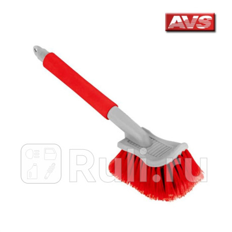 Щетка для мытья а/м (46х14х9,7 см) "avs" (мягкая, эластичная щетина, b-0223) AVS A80853S для Автотовары, AVS, A80853S