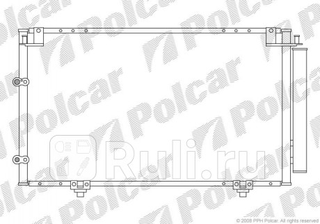 8137K8C1 - Радиатор кондиционера (Polcar) Toyota Camry V30 (2001-2006) для Toyota Camry V30 (2001-2006), Polcar, 8137K8C1