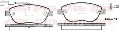 0859.11 - Колодки тормозные дисковые передние (REMSA) Fiat Stilo (2001-2007) для Fiat Stilo (2001-2007), REMSA, 0859.11