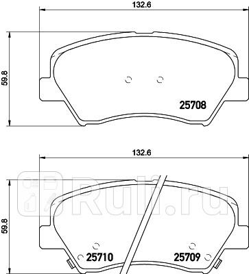 NP6015 - Колодки тормозные дисковые передние (NISSHINBO) Hyundai Elantra 6 (2016-2019) для Hyundai Elantra 6 AD (2016-2019), NISSHINBO, NP6015