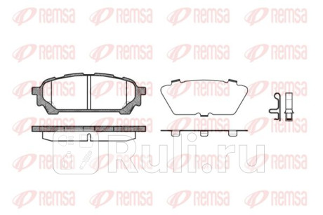 1176.01 - Колодки тормозные дисковые задние (REMSA) Subaru Impreza GD/GG (2000-2007) для Subaru Impreza GD/GG (2000-2007), REMSA, 1176.01