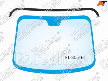 FL-3051BT - Молдинг лобового стекла (FLEXLINE) Kia Soul 1 (2008-2014) для Kia Soul 1 (2008-2014), FLEXLINE, FL-3051BT